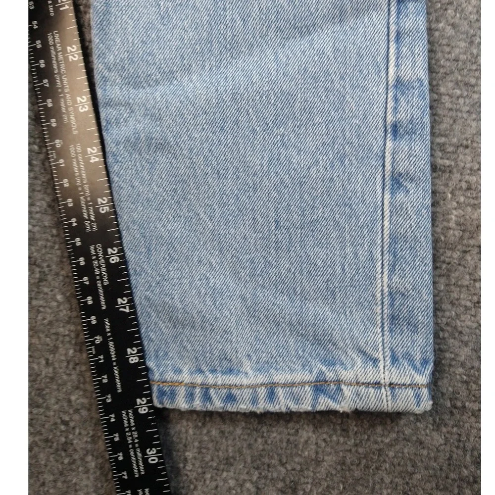 Levis 501 S‎ Skinny Jeans Light Distressed Ripped Button Fly Blue Denim 27x28